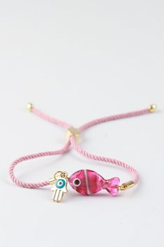 Murano Glass Fish Bracelet, lampwork pink fish jewelry, Beaded bracelet for kids and girls, handcrafted friendship bracelet, new year gift  Cute and minimal. It can be used for adults and children thanks to its adjustable rope feature. Bracelet is adjustable. Your orders will be delivered within 5 -7 working days after they are shipped. Minimalist Beads Jewelry, Fish Bracelet, Bracelet For Kids, Bracelet Rope, Fishing Bracelet, Pink Fish, Pretty Jewelry Necklaces, Preppy Jewelry, Fish Jewelry