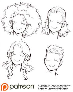 an app showing how to draw curly hair