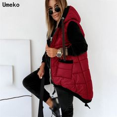 Brand Name: UmekoSeason: WinterMaterial: PolyesterPattern Type: SolidStyle: CasualMain Stuffing: CottonOrigin: CN(Origin)Clothing Length: LongItem Type: Outerwear CoatsModel Number: M3C007Decoration: PocketsDecoration: ZippersGender: WOMENStuffing Percentage: ?0%Collar: HoodedClosure Type: zipperOuterwear Type: VestAge: Ages 18-35 Years OldPercentage of Material: ?0% Long Vest Coat, Womens Long Vest, Blue Bandage Dress, Sundress Outfit, Red Bandage Dress, Black White Blazer, Oversized Turtleneck Sweater, Womens Puffer Vest, Slim Sweater