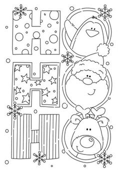 the letter h is for santa claus coloring page