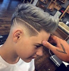 Haircut High Fade, Boys Colored Hair, Short Fade Haircut, Tan Skin Blonde Hair