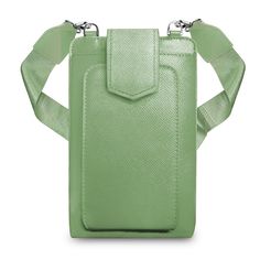 The Boca crossbody, touch screen purse is an organizational delight! Treat yourself to the perfect bag with a blend of sleek, clean design, and unmatched functionality. In addition to the touch screen purse, you will find a wide, comfortable, adjustable crossbody shoulder strap. Hanging from the strap is a tailored zippered pouch perfect for keys, airPods, masks, and other small essential items. Open the flap on the front of the touch screen purse and gain access to three credit card slots and a Versatile Solid Color Phone Bag For Daily Use, Everyday Solid Color Crossbody Phone Bag, Green Phone Bag With Adjustable Strap For On-the-go, Modern Crossbody Bag With Hidden Phone Sleeve, Crossbody Phone Bag For Everyday Use, Chic Solid Phone Bag For Travel, Multifunctional Crossbody Phone Bag With Removable Pouch, Versatile Phone Bag With Hidden Sleeve, Versatile Phone Bag With Adjustable Strap For Daily Use