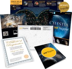 the package includes three books, two cds and an award medal for excellence in space