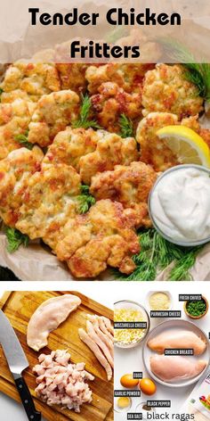 Everyone that tries these cheesy chicken fritters, loves them! They are easy to prepare and very flavorful.