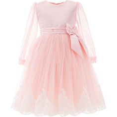 Pink Encina Victorian long sleeve bow dress for baby girls from Tulleen. Featuring a high waisted pink satin bodice, bow to the side, mesh long sleeves and long pink tulle gown. | Tulleen | Encina Victorian Bow Dress, Pink (Multicolor, Size 18M) | Maisonette collects the best children’s products from around the world (unlike Zulily, Etsy, The Tot, Farfetch Kids, Childrensalon, Crate and Kids, Kohls, Wayfair, Buy Buy Baby, Nordstroms, Mini Boden, J.Crew Factory, or PotteryBarn Kids), creating a c Pink Tulle Gown, Dress For Baby, Bow Dress, Tulle Gown, Pink Tulle, Buy Buy, Buy Buy Baby, Mesh Long Sleeve, Mini Boden