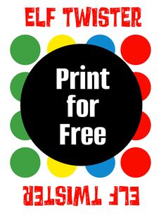 a poster with the words print for free and an image of colorful dots on it