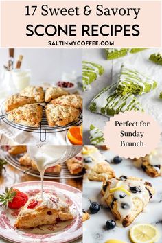 sweet and savory scone recipes perfect for sunday brunch or dessert