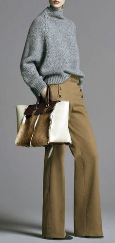 Winter Work Wear, Looks Street Style, Virtual Fashion, Brown Pants, Business Outfit, Winter Outfits For Work, Looks Chic, 가을 패션