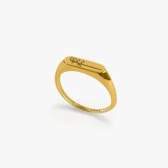 Personalized Birth Flower Ring | 14K Solid Gold - Mionza Jewelry-birth flower jewelry, Birth Flower Ring, birth month flower, custom flower ring, engraved ring, floral ring, floral signet ring, flower ring, gold personalized ring, gold signet ring, minimalist ring, personalized ring Dangle Cross Earrings, Engraved Ring, Gold Cross Necklace, Gold Engraving, Birth Month Flowers, Gold Baby, Cross Bracelet, Cross Earrings, Gold Cross