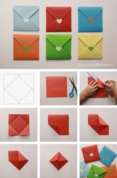 how to make origami envelopes out of paper