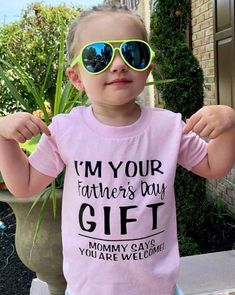 "Such a cute idea for Father's Day! Sure to make any Dad laugh! Ships within 1-2 days, first class mail which takes 1-4 days depending on location. Upgrade to priority for 1-2 day shipping HOW TO ORDER Select size Select color For multiple shirts, add each to cart separate and then check out all at once. You won't be charged extra for shipping. IMPORTANT **Dark shirts will get white print, light shirts will get black print If you have any questions/concerns about this, just message me, I write b Diy Father's Day Shirts, Welcome Funny, Baby Chloe, Your Welcome, Funny Fathers Day Gifts, Funny Boy, Blue Nail Designs, Father's Day Diy, Blue Nail