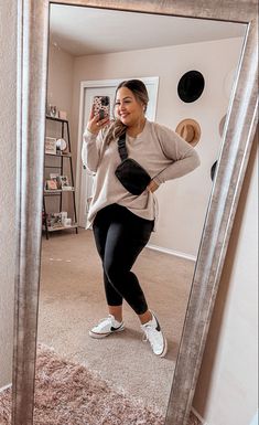 Plus Size Outfit With Leggings, Fall Style 2023 Curvy, Nanny Work Outfits, Cute Outfits With Leggings Plus Size, Plus Casual Fall Outfits, Cute Fall Plus Size Outfits For Women, Fall Mom Outfits 2023 Plus Size, Casual Athletic Outfits Summer Plus Size, Mom Plus Size Outfits