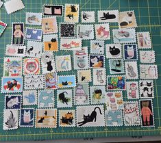 Cat  Fabric Stamps.... An assortment of 25 fabric stamps that can be ironed onto clothing, pouches, bags, backpacks, and even card stock.  Because the can be ironed onto card stock, you can make your own cards, or use them on a note to a friend!! If you would like the stamps to stay permanently on well used items be sure to tack the stamp down with a few stitches.