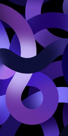 an abstract purple and black background with overlapping shapes in the shape of interlinked circles