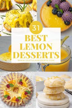 Best Lemon Desserts Easy Lemon Desserts, Best Lemon Desserts, Lemon Desserts Easy, Citrus Desserts, Lemon Cheesecake Bars, Citrus Recipes, Lemon Dessert, Lemon Curd Filling, Pumpkin Cranberry