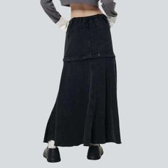 Introducing the 2023 Spring-Summer Collection—a revolutionary detachable denim skirt with drawstrings. inspired by the chic '90s look!Unlock Your Next Level of ChicTextured to turn heads and take you back to the golden age of fashion. this skirt is crafted to deliver a perfect balance of vibrant energy and classic sophistication. With its monochrome palette. elongated length. and elevated-rise silhouette. it epitomizes the '90s rock-n-roll mode with a contemporary twist.Distinctive Features: 90s Y2k Streetwear Skirt, Y2k Style Cargo Skirt For Spring Streetwear, Edgy Denim Skirt For Streetwear, High Waist Cargo Skirt For Summer Streetwear, High Waist Cargo Skirt For Spring Streetwear, Black Y2k Denim Skirt For Streetwear, Y2k Black Denim Skirt For Streetwear, Y2k Summer Streetwear Cargo Skirt, Y2k Cotton Cargo Skirt For Streetwear