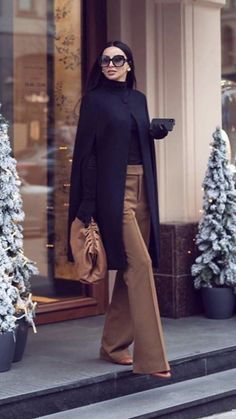 Outfit Chic, Shein Outfits, Looks Street Style, Brown Pants, 가을 패션, Professional Outfits, Mode Inspiration, Winter Fashion Outfits, Elegant Outfit