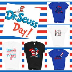 Perfect tees for Dr Seuss Day . 5 styles to choose from . Sold separately Dr Seuss Week, Dr Seuss Day, I Love Lucy, Sit Back And Relax, May 21, Dr Seuss, Valencia, Gender Neutral, Graphic Tees