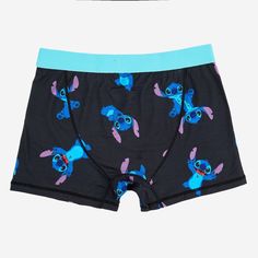 This Men's Lilo & Stitch Boxer Briefs in Black brings a fun update to your essentials drawer. Made from a soft and midweight fabric with stretch, these regular-rise briefs offer comfortable all-day wear. Best of all, these comfort-fit boxer briefs are designed with a full elastic waistband that provides a secure fit, while the functional fly adds a practical touch. This boxer briefs with fun Lilo and Stitch design are a perfect way to add variety to your underwear drawer. Man Weave, Lilo Stitch, Stitch Design, Lilo And Stitch, Boxer Briefs, Briefs, Fabric Care, Fitness Fashion, Fabric Design