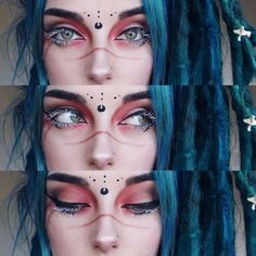 Witchy Makeup, Make Up Diy, Fantasy Make-up, Drag Make-up, Smink Inspiration, Alternative Makeup, Elf Makeup, Gothic Makeup