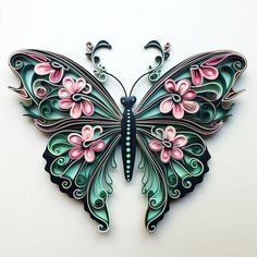 Butterfly Tattoo - Express Your Art on Skin Bold Butterfly Tattoo, Quiling Paper Art, Artistic Butterfly, Butterfly Tattoo Design, Quilling Butterfly, Quilling Animals, Paper Cutout Art, Quilled Paper Art