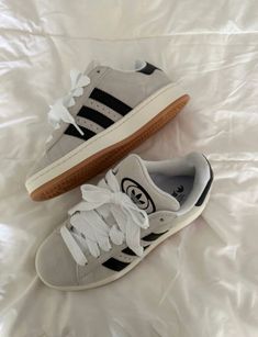 Crystal white core black Hype Shoes, Cute Nikes, Adidas Campus, Crystal White, Aesthetic Shoes