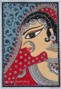 Canvas Painting Ideas Acrylic, Indian Art Forms, Madhubani Paintings Peacock, Painting Ideas Acrylic, Painting Madhubani, Kalamkari Painting, Canvas Painting Ideas, Acrylic Colours, Beautiful Art Paintings