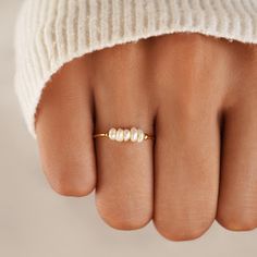 Affordable Gold Minimalist Earrings, Affordable Nickel-free Pearl Earrings, Vpearl Ring, Affordable Fall Jewelry, Pearl Minimalist Ring, Affordable Gold Ring, Affordable Pearl Wedding Rings, Best Affordable Rings, Jewelry Promo