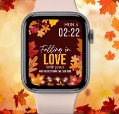 Autumn Apple Watch Faces, Fall Autumn Wallpaper, Apple Watch Portrait Wallpaper, Face Watercolor, Apple Watch Custom Faces, Digital Watch Face, November Wallpaper, Autumn Wallpaper, Apple Watch Face