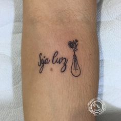 a tattoo with the word jaja cuz written on it