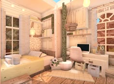 Bloxburg Tiny Bedroom Ideas, Bloxburg Small Bedroom, Preppy Bloxburg Room, Bloxburg Porch Ideas, Bloxburg Room Ideas Aesthetic Bedroom, Bloxburg Decorating Ideas, Bloxburg Entrance Ideas, Preppy Bloxburg