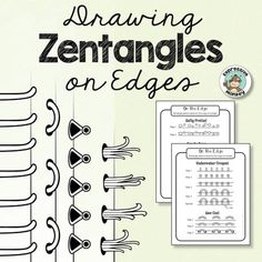 Designs on Edges • Step by Step Instructions • Doodle Drawing | TPT Paper Patterns Design, Pattern Design Drawing, Doodle Borders, Zen Doodle Patterns, Zentangle Tutorial, Zentangle Artwork, Tangle Doodle, Zen Doodle Art, Zentangle Designs