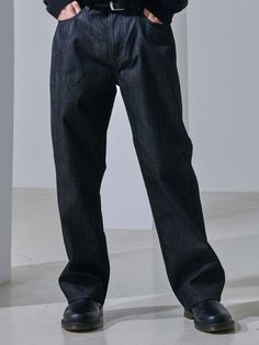 Editor's notesIt is a casual and basic denim pant. The pant features basic five pocket design and straight wide fit silhouette. The pant is made of raw denim jean finished without washing process.- Nickel button- YKK zipper- Side pockets- Vegan leather tapMeasurements(in.)28(S) / 30(M) / 32(L) / 34(XL)- Waist: 15 in. / 16 in. / 17 in. / 18 in.- Thigh: 12.9 in. / 13.4 in. / 13.9 in. / 14.3 in.- Front Rise: 11.4 in. / 11.8 in. / 12.2 in. / 12.6 in.- Hem: 8.9 in. / 9.3 in. / 9.6 in. / 10 in.- Lengt Raw Denim Jeans, Raw Denim, Ykk Zipper, Denim Pant, Denim Jean, Pocket Design, Workout Pants, Vegan Leather, Trousers