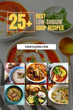 the 25 best low - soum soup recipes on crazylaura com is featured