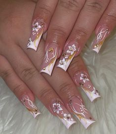 Spring time nail inspo Acrylic Nails At Home, Hello Nails, Classy Nail Designs, Hard Nails, Cute Nail Art Designs, Nails Today, Colored Acrylic Nails