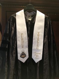 Show your Purdue pride with a customized All-American Marching Band graduation stole.  Add you name, instrument you play or auxiliary you are in, as well as, your graduation year. Academic Graduation Stole, Graduation Scarf Ideas, Purdue Graduation, Graduation Scarf, Stole Ideas, White Sash, Morgantown Wv, Graduation Stole, Graduation Year