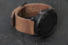 "Garmin Watch Band, Garmin Fenix 6,6S,6X Pro /5,5S,5X /3,HR Watch Band Strap, Garmin MARQ /Tactix, Quatix 3/5, Vivomove Handmade Leather Straps [Brown ] Garming watch replacement band. Replace that broken and disintegrating factory strap. This watchband looks great on a run, gym, or out to dinner. Strap will be good for casual and bissness style This handmade watch strap is an way to show off your timepiece. Supple hand-stitched leather comfortably caresses your wrist. As many of our customers s Durable Brown Watch Accessories For Outdoor, Garmin Marq, Handmade Watch Strap, Handmade Watch Bands, Handmade Watch, Garmin Fenix, Engraved Initials, Sports Watch, Stitching Leather