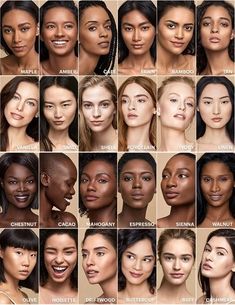 Skin Tone Chart, Hair Color For Brown Skin, Human Skin Color, Setting Powders, Japan Makeup, Skin Tone Makeup, Skin Aesthetics, Makeup Is Life, Becca Cosmetics