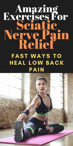 Amazing Exercises For Sciatic Nerve Pain Relief – Fast Ways To Heal Low Back Pain #PinchedNervePain #PainOnInsideOfKnee Exercises For Sciatic Nerve, Sciatic Nerve Exercises, Exercise Morning, Sciatic Nerve Pain Relief, Ways To Heal, Lower Back Pain Relief