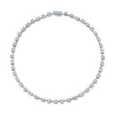 23.16ctw Mix Shaped Diamond Necklace Luxury Everyday Diamond White Necklaces, Luxury Oval White Gold Chain Necklace, White Diamond Necklace, Cute Necklace, All That Glitters, White Metal, White Diamond, Jewelry Art, Necklaces Bracelets