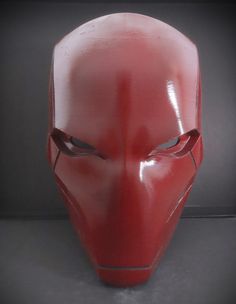 Redhood Inspired Helmet, Redhood Mask, Halloween Mask, Halloween Helmet Costume Masks, Mask Halloween, Halloween Mask, Costume Mask, Red Hood, Halloween Masks, Costume Accessories, Etsy Seller, Display Homes