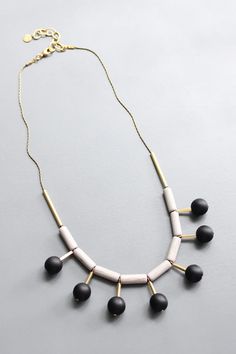 HYL218 – david aubrey Adjustable Geometric Beaded Jewelry, Adjustable Modern Beaded Chain Jewelry, Modern Adjustable Single Strand Necklace, Modern Adjustable Beaded Chain Jewelry, Elegant Geometric Beaded Jewelry, Modern Beaded Necklaces, Zebra Jasper, Geometric Necklace, Strand Necklace