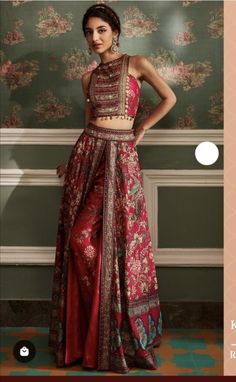 Palazzo Skirt, Mehendi Outfit, Royal Indian, Indian Dresses Traditional, Traditional Indian Outfits, Palazzo Set, Wrap Around Skirt, Indian Dress, Indian Designer Outfits