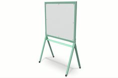 an easel with a white board attached to it