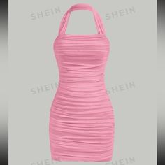 - Size M - Brand New 6th Grade Dance Dresses, Middle School Dance Dresses, 8th Grade Graduation Dresses, Bday Outfits, 13 Birthday, Semi Dresses, School Dance Dresses, Pink Dress Short, Dresses Shein