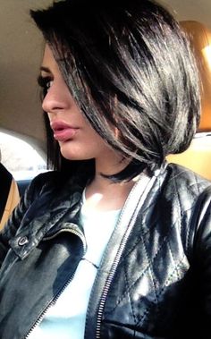 I love this cut :) Maybe after I loose the baby weight and donate my hair! Short Black Haircuts, Hair Glam, Black Bob, Hair Affair, Haircut And Color, October 8, Cut My Hair, Hair Envy, Pixie Dust