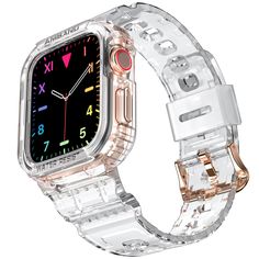 PRICES MAY VARY. 💎 [Crystal Clear Clarity]: Made from ultra-clear material, the amBand case with band allows you to admire the sublime beauty of Apple Watch. Its transparent design complements any outfit or jewelry, making you look even more fashionable! 🔥[Fashionably Protected]: The amBand case band combo adds a stylish touch to Apple Watch while providing military-grade protection against drops and impacts. You can switch up style without sacrificing the safety of watch. 🎉[Raised Edge Scree Apple Watch Case, Cute Rose, Band Pictures, Transparent Design, Military Grade, Stylish Gifts, Apple Watch Series, Watch Case, Up Styles