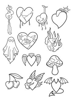 tattoos Small Flash Tattoo Ideas Simple, Tattoo For Practice, Cool Flash Tattoo Designs, Lettering Tattoos For Women, Beginners Tattoo Ideas, Easy Flash Tattoo Designs, Small Halloween Tattoos Simple, Flash Halloween Tattoo, Little Simple Tattoos