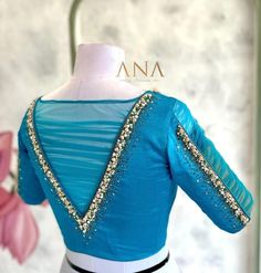 Georgette Blouse Back Neck Designs, Modern Aari Work Designs, Hand Embroidery Designs For Blouses, Banarasi Saree Blouse Designs Latest, Blouse Works, Net Blouse