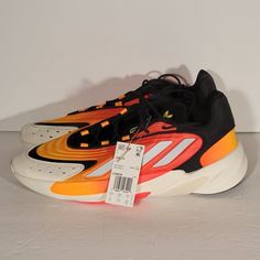 Brand New Without Box Us Men's Size 13 Orange Fade-resistant Running Shoes For Streetwear, Fade-resistant Orange Sneakers With Round Toe, Orange Fade-resistant Sneakers With Round Toe, Adidas Orange Lace-up Running Shoes, Orange Adidas Running Shoes For Streetwear, Shoes Adidas, Orange Cream, Us Man, Mens Shoes Sneakers